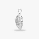 9ct White Gold Diamond Heart Pendant HEERA DIAMONDS