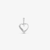 9ct White Gold Diamond Pendant HEERA DIAMONDS