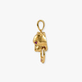 9ct Yellow Diamonds -3pts Pink Sapphire -7pts Panther Pendant