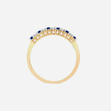 9ct Yellow Gold Diamond And Sapphire Ring HEERA DIAMONDS