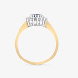 9ct Yellow Gold Diamond And Sapphire Ring HEERA DIAMONDS