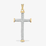 9ct Yellow Gold Diamond Cross HEERA DIAMONDS