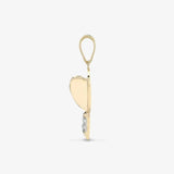 9ct Yellow Gold Diamond Dart Pendant HEERA DIAMONDS
