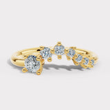 "Aeris" 0.60ct Bold Diamond Wave Shaped Eternity Band ET29