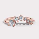 "Aeris" 0.60ct Bold Diamond Wave Shaped Eternity Band ET29