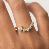 "Aeris" 0.60ct Bold Diamond Wave Shaped Eternity Band ET29
