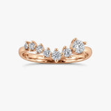"Aeris" 0.60ct Bold Diamond Wave Shaped Eternity Band ET29