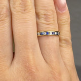 "Aeriselle" 0.64 Carat Round Cut Natural Diamond Half Eternity Ring MSR811