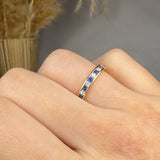 "Aeriselle" 0.64 Carat Round Cut Natural Diamond Half Eternity Ring MSR811