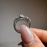 "Albion" 2 Carat Oval Cut Diamond Shoulder Engagement Ring HEERA DIAMONDS