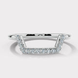 "Alexi" Micro Set 0.20ct Diamond Square Shaped Eternity Ring ET22