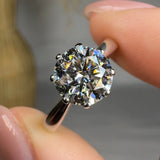 "Alirael" 1.7 Carat Round Cut Solitaire Lab Grown Diamond Engagement Ring HLR555 HEERA DIAMONDS