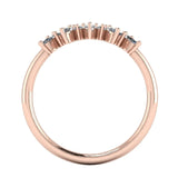 "Alora" Marquise and Round Brilliant Cut Diamond Shaped Eternity Ring ET32 - HEERA DIAMONDS