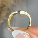 "Aloura" 0.36 Carat Round Cut Natural Diamond Half Eternity Ring MDR4580