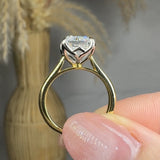 "Alric" 4.01 Carat Emerald Cut Solitaire Lab Grown Diamond Engagement Ring HLR491