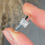 "Althevia" 0.54 Carat Emerald Cut Natural Diamond Solitaire Engagement Ring MDR3463
