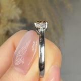 "Alvex" Brown 1.04 Carat Round Cut Trilogy Natural Diamond Engagement Ring HM97