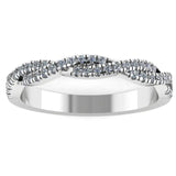 "Amara" Twist Pavé Diamond Eternity Ring ET69 - HEERA DIAMONDS