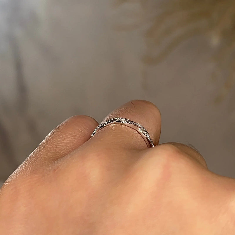 "Amara" Twist Pavé Diamond Eternity Ring ET69 - HEERA DIAMONDS