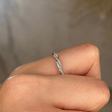 "Amara" Twist Pavé Diamond Eternity Ring ET69 - HEERA DIAMONDS