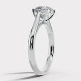 "Amora" 3.28 Carat Solitaire Heart Shape Cut Diamond Engagement Ring