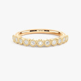 "Anja" Mini Bubbles Round Pattern 0.20ct Diamond Half Eternity Ring ET77
