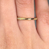 "Anna" Minimal Subtle Slash 0.05ct Diamond Eternity Ring ET65