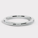 "Anna" Minimal Subtle Slash 0.05ct Diamond Eternity Ring ET65