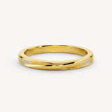 "Anna" Minimal Subtle Slash 0.05ct Diamond Eternity Ring ET65