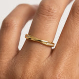 "Anna" Minimal Subtle Slash 0.05ct Diamond Eternity Ring ET65