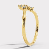 "Arden" 0.25ct Round Brilliant Cut Diamonds V Shape Eternity Ring ET27