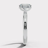 "Olyra" 1 Carat Oval Cut Diamond Hidden Under Halo Engagement Ring UHOC01