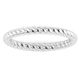 "Aspen" Minimalist Twisted Rope Contemporary Eternity Ring ET72 - HEERA DIAMONDS