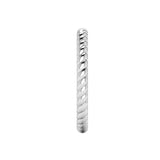 "Aspen" Minimalist Twisted Rope Contemporary Eternity Ring ET72 - HEERA DIAMONDS