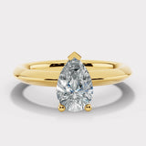 "Astrid" 1 Carat Solitaire Pear Cut Diamond Engagement Ring SSPS08