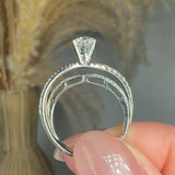 "Aurelix" 0.51 Carat Round Cut Natural Diamond Shoulder Engagement Ring HM315