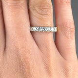 "Aurielle" 0.66 Carat Round Cut Natural Diamond Half Eternity Ring MDR3842