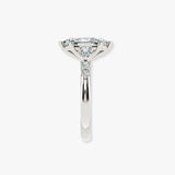 "Aurora" Marquise Cut 4 Carat Diamond Shoulder Matching Set Engagement Ring