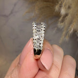 "Avani" Baguette Cut Diamonds Bordered with Round Diamonds Eternity Band Ring - HEERA DIAMONDS