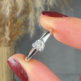 "Avel" 0.25 Carat Round Cut Natural Diamond Solitaire Engagement Ring MDR3363