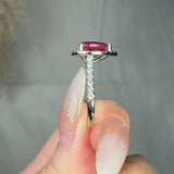 "Avelora" 2.04 Carat Pear Cut Diamond Shoulder Engagement Ring HR1499 HEERA DIAMONDS