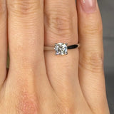 "Aveniquea" 0.56 Carat Round Cut Natural Diamond Solitaire Engagement Ring MDC790