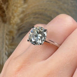 "Avenyx" 5.05 Carat Round Cut Solitaire Engagement Ring HLR642 HEERA DIAMONDS