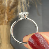 "Aviora" 0.54 Carat Round Cut Natural Diamond Solitaire Engagement Ring MDC851