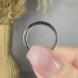 "Aviora" 0.64 Carat Round Cut Natural Diamond Half Eternity Ring MDR4259