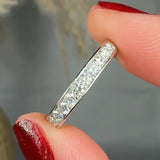 "Avlissea" 0.4 Carat 11 Stone Grain Set Rounded Edge Natural Diamond 3mm Half Eternity Band MDR4382 HEERA DIAMONDS