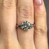 "Avyelle" 1.79 Carat Round Cut Trilogy Lab Grown Diamond Engagement Ring HR1959 HEERA DIAMONDS