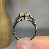 "Avyelle" 1.79 Carat Round Cut Trilogy Lab Grown Diamond Engagement Ring HR1959 HEERA DIAMONDS