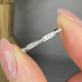 "Avyrix" 0.2 Carat Round Cut Natural Diamond Half Eternity Band MDWR174 HEERA DIAMONDS