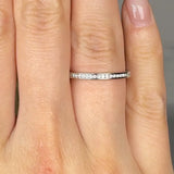 "Avyrix" 0.2 Carat Round Cut Natural Diamond Half Eternity Band MDWR174 HEERA DIAMONDS